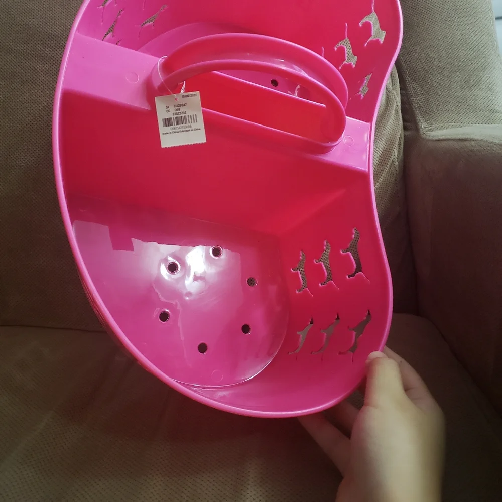 VSPINK Plastic shower caddy storage dog cutout
